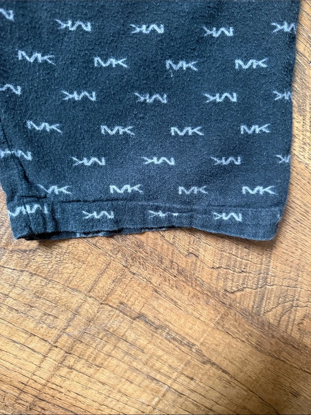 Michael Kors Black MK Logo Pajama Pants Size Small 100% Cotton Sleepwear